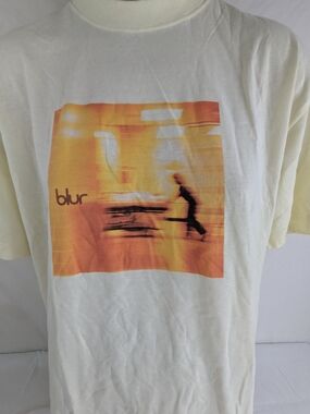 BLUR NWOT Graphic Tee - Yellow/White Oversized XS T-Shirt